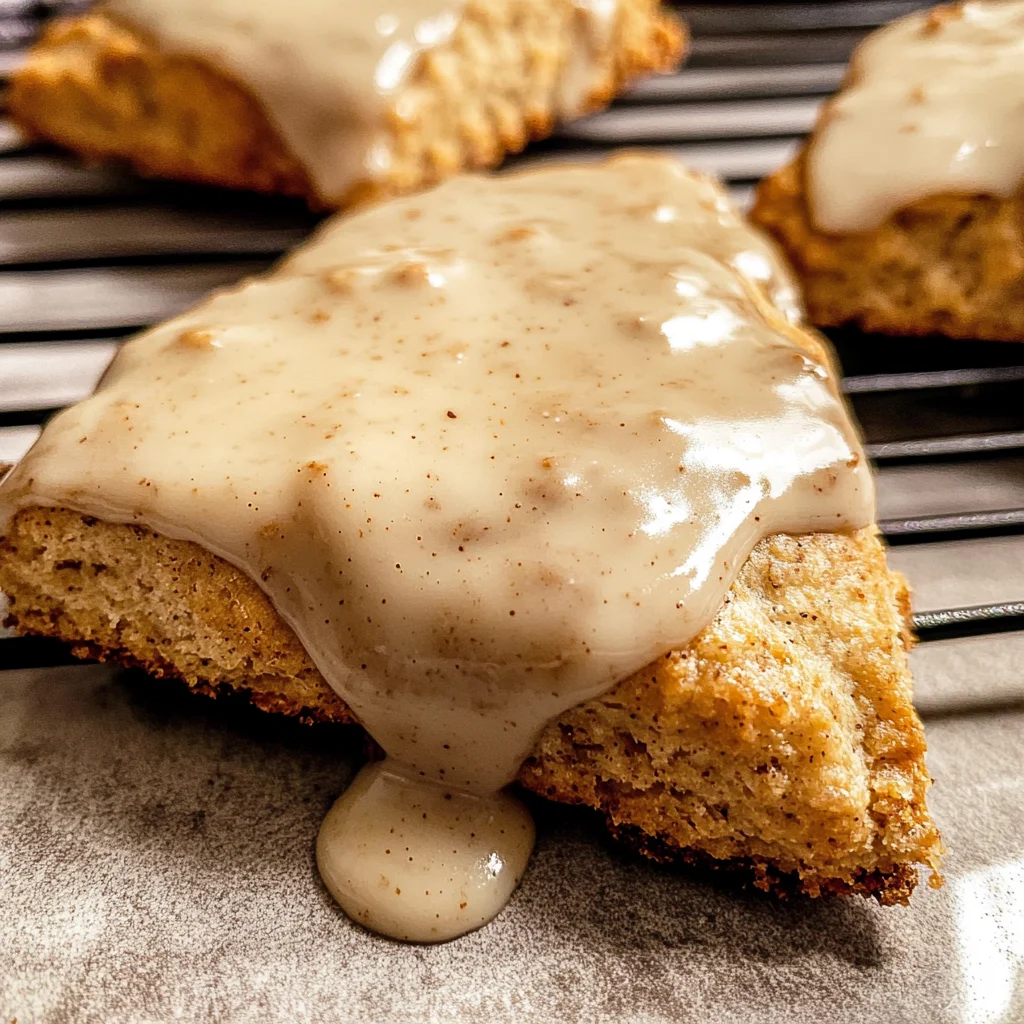 Homemade Chai Scones with Maple Chai Glaze