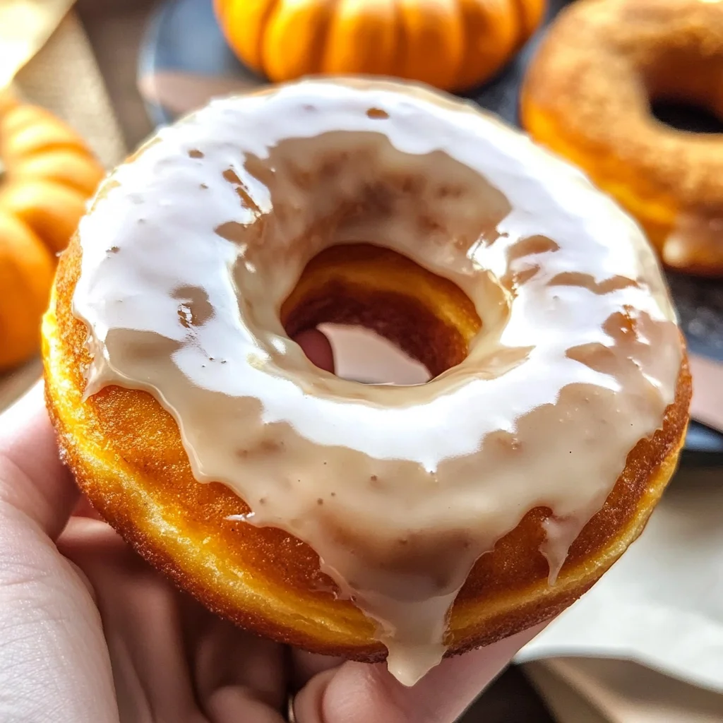 Maple Glazed Pumpkin Donuts