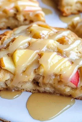 Moist Apple Scones with Maple Glaze