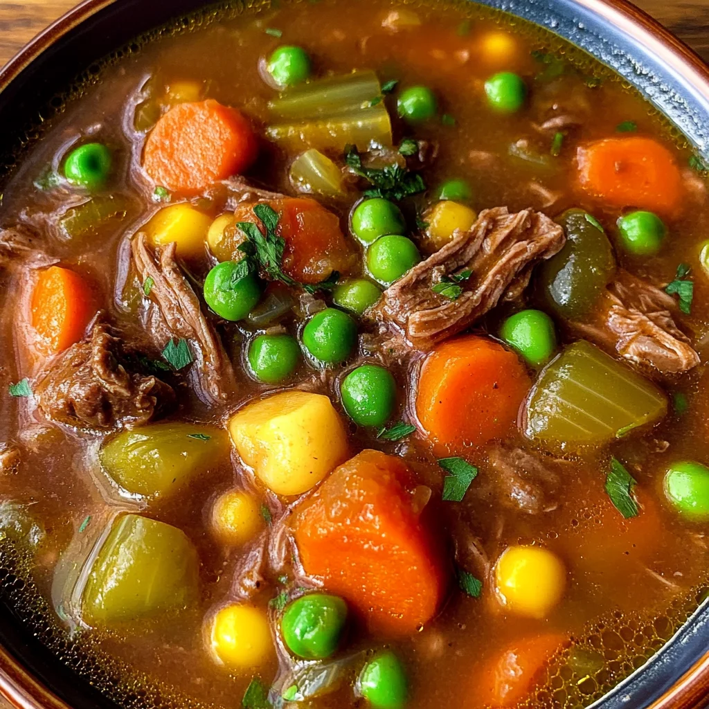 My Mom's Old-Fashioned Vegetable Beef Soup