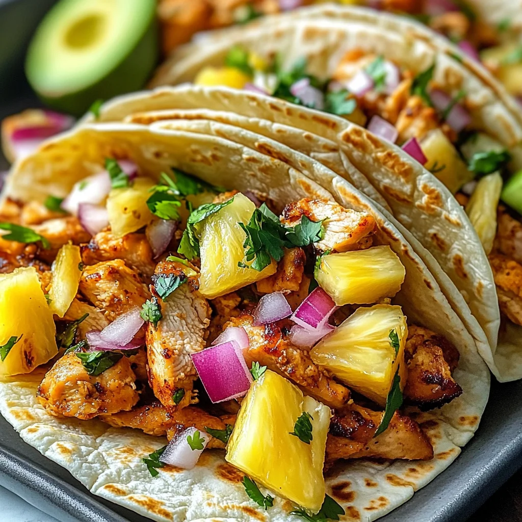 Pineapple Chicken Tacos