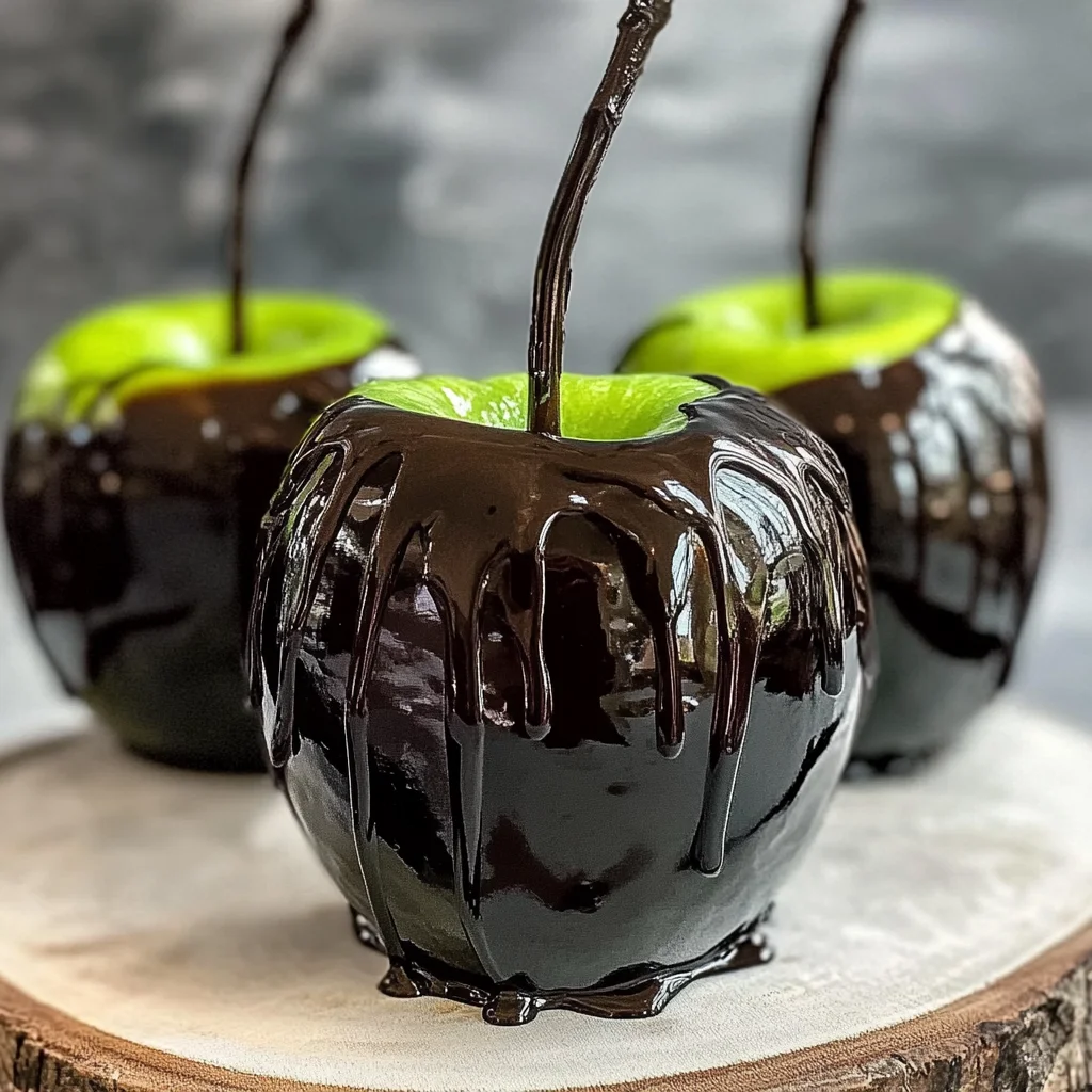 Poison Toffee Apples for Halloween