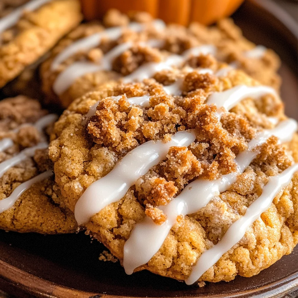 Pumpkin Coffee Cake Cookies