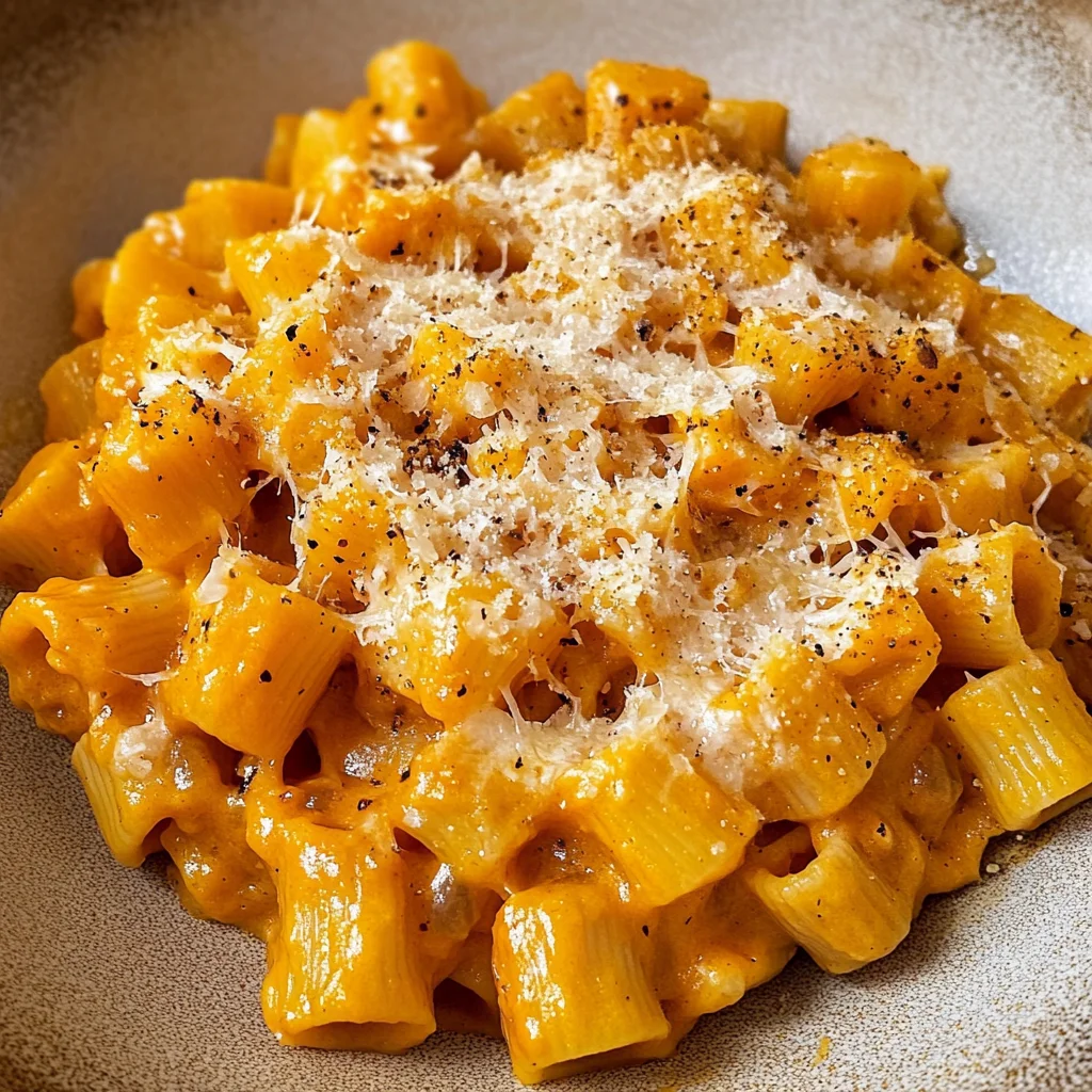 Roasted Pumpkin and Garlic Pasta