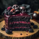 Spooky Black Velvet Halloween Cake
