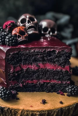Spooky Black Velvet Halloween Cake