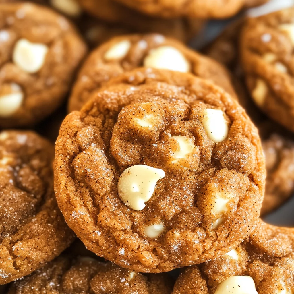 White Chocolate Pumpkin Snickerdoodles