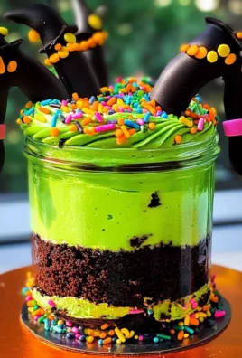 Witches Brew Halloween Cake Jars
