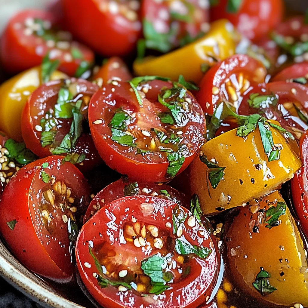 Zesty Marinated Tomatoes