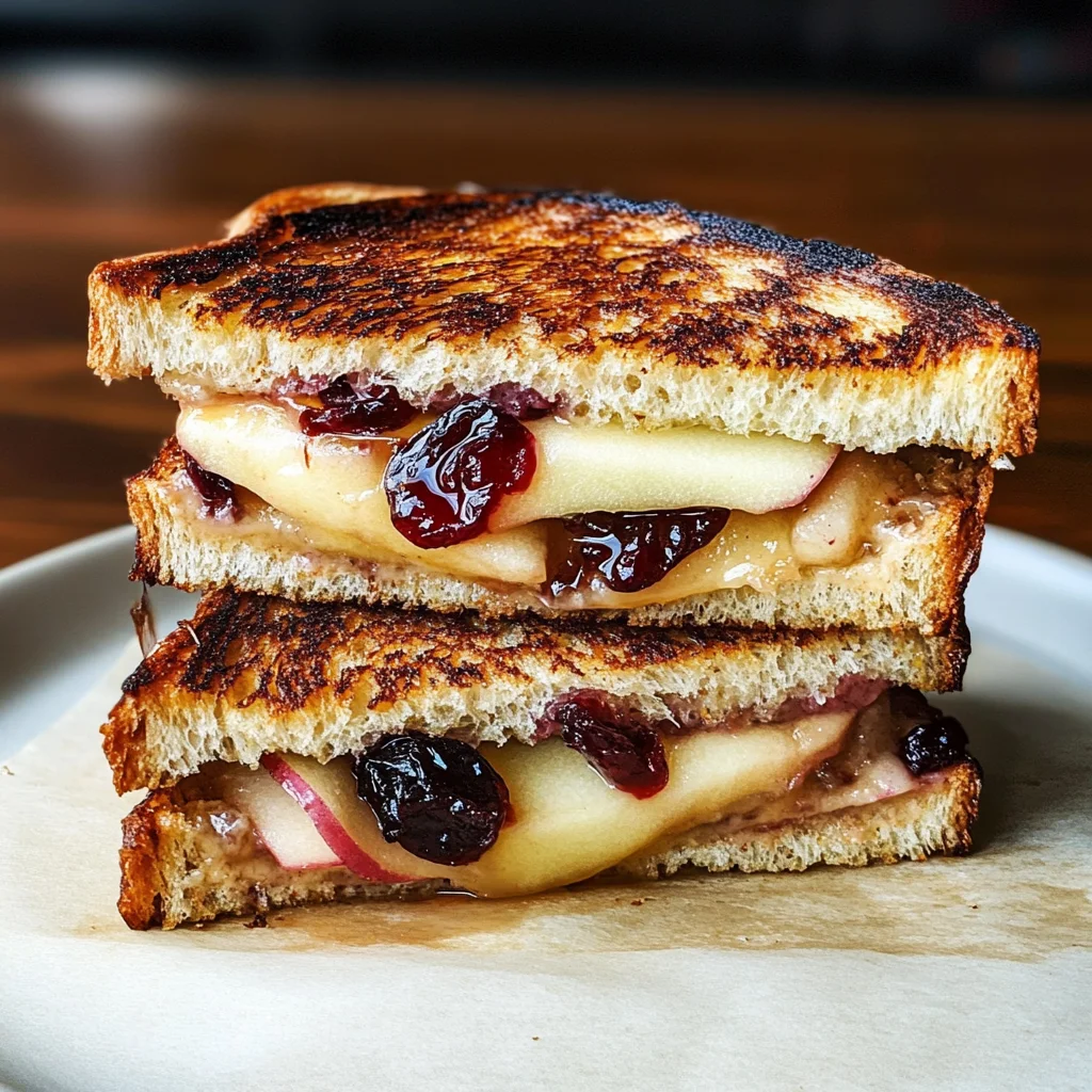 Apple and Cranberry Grilled Cheese