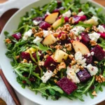 Beet and Goat Cheese Arugula Salad