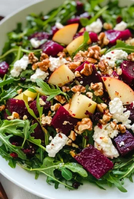Beet and Goat Cheese Arugula Salad