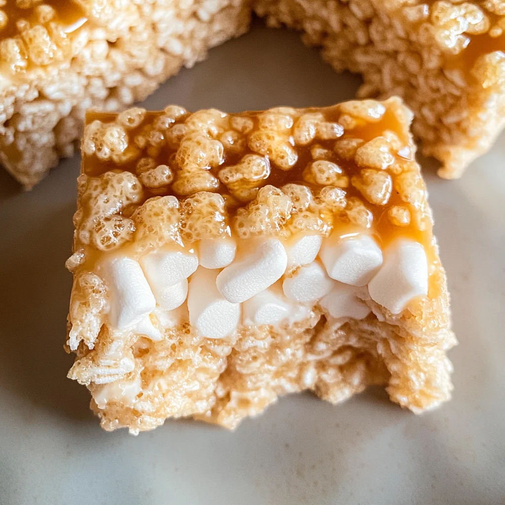 Brown Butter Dulce de Leche Rice Krispie Treats