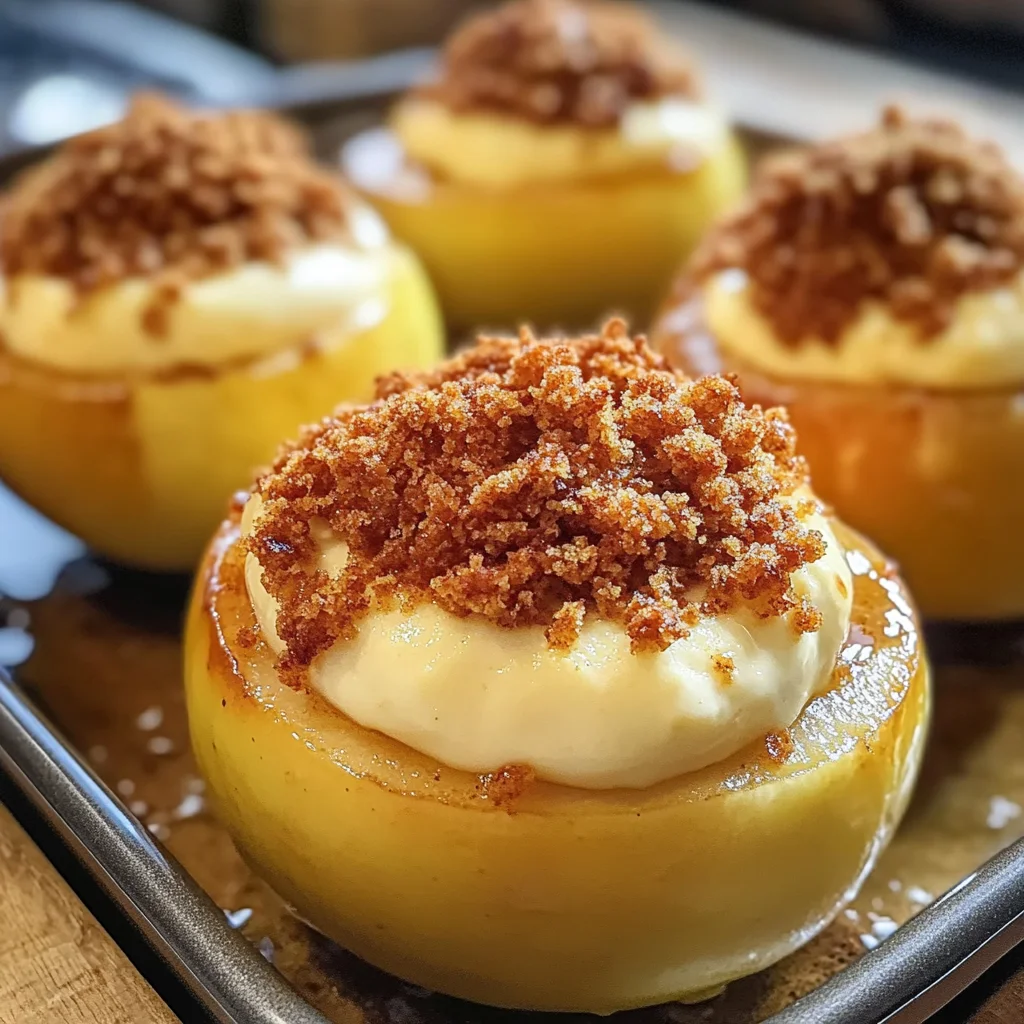 Cheesecake Stuffed Baked Apples