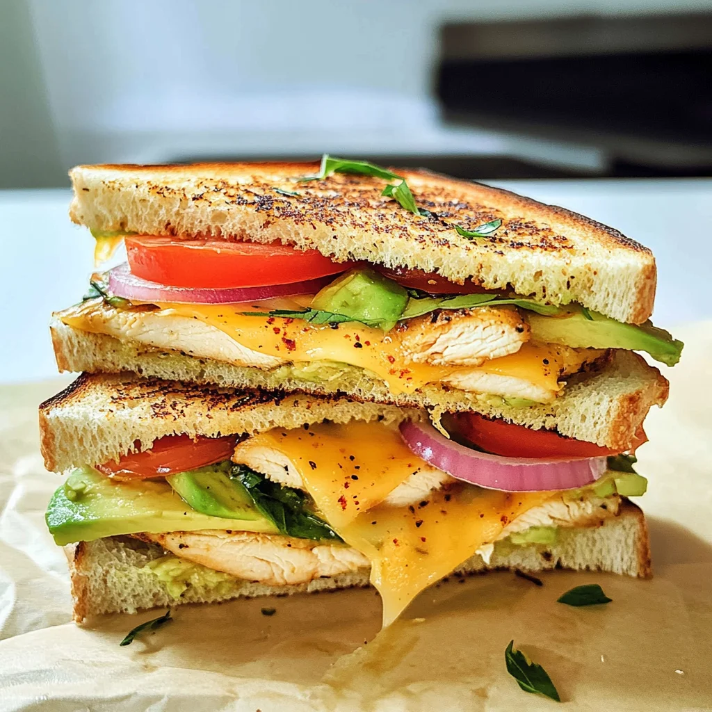 Chicken Avocado Melt Sandwich