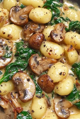 Creamy Spinach and Mushroom Gnocchi (One-Pan, 20 Minutes)