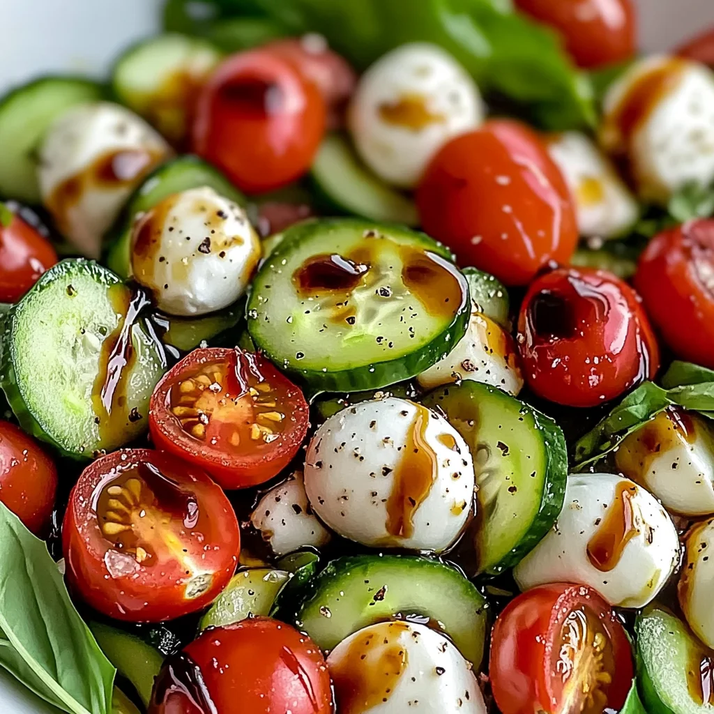 Cucumber Caprese Salad
