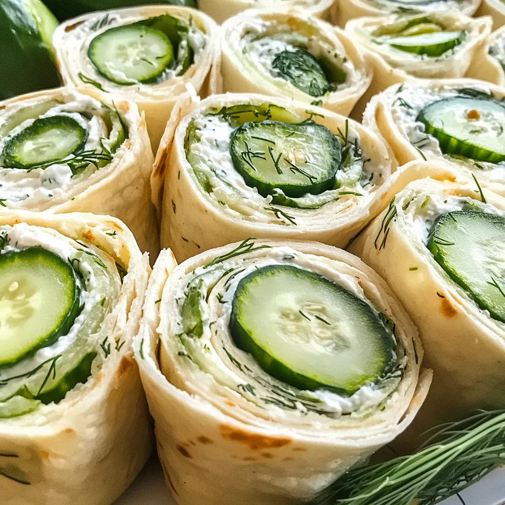 Cucumber and Dill Pinwheels