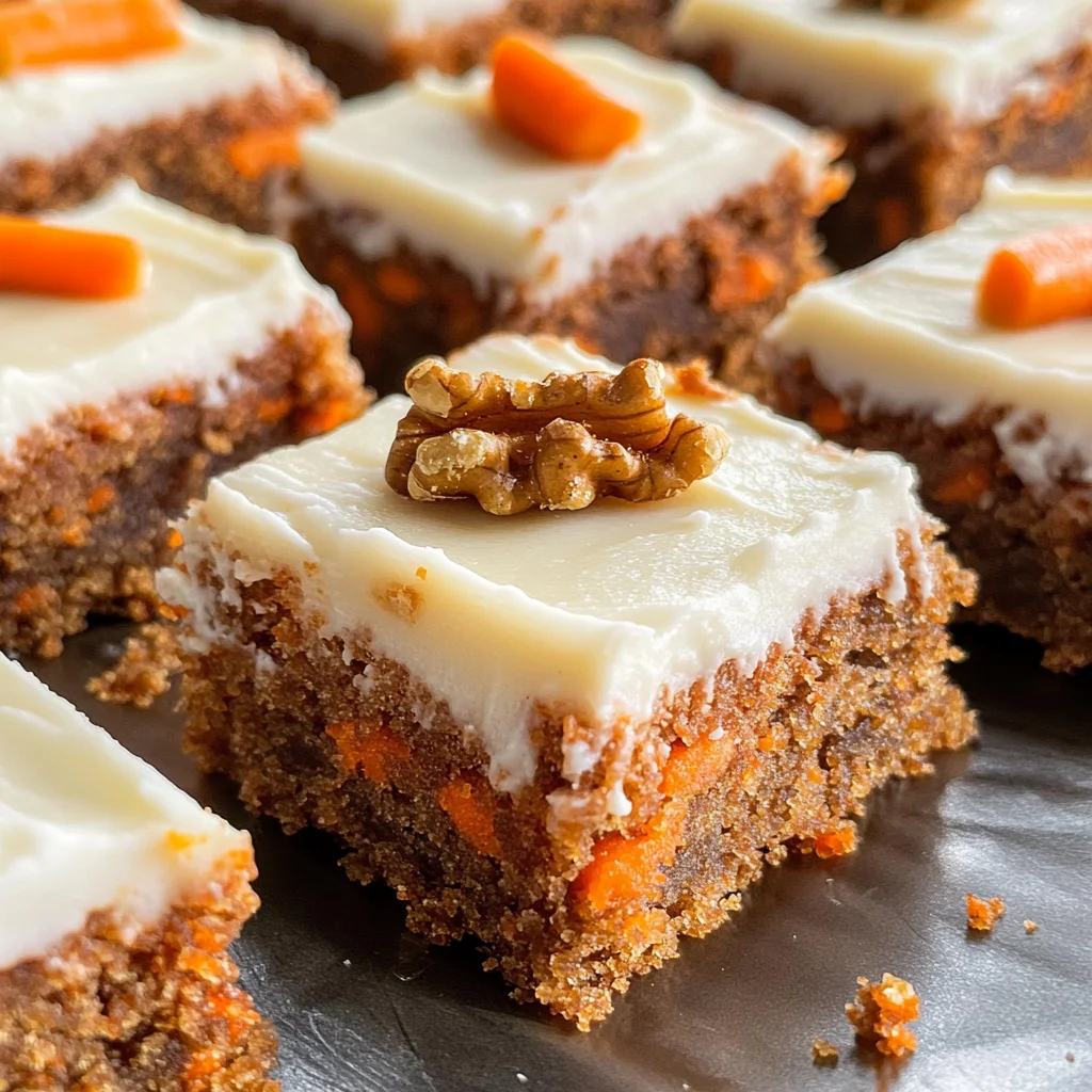 Decadent Carrot Cake Bars with Cream Cheese Frosting