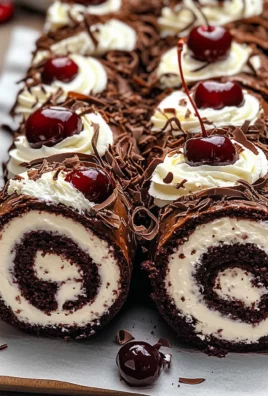 Elegant Black Forest Cake Roll