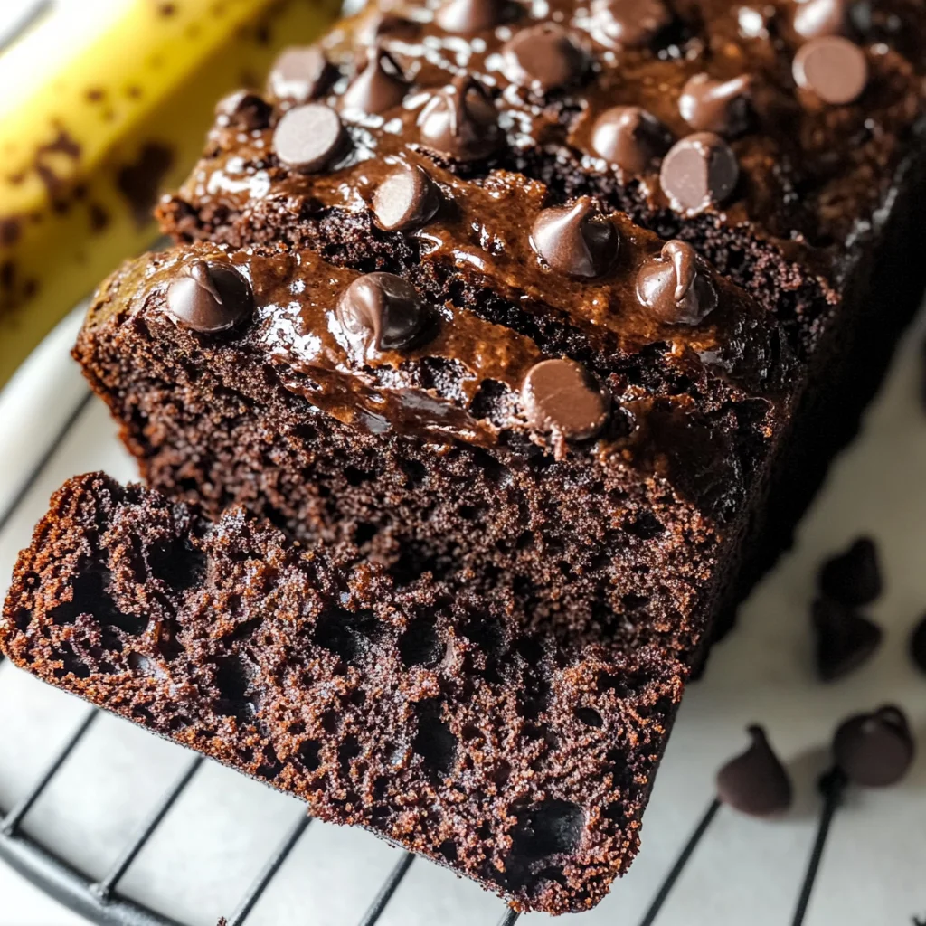 Healthy Chocolate Banana Bread