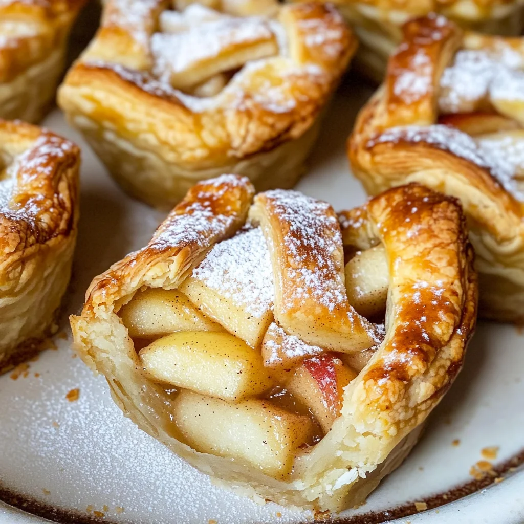 Mini Apple Pies With Puff Pastry (No Peeling)