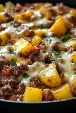 One-Pan Cheesy Meat & Potato Skillet