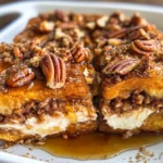 Pumpkin French Toast Bake with Cream Cheese Filling
