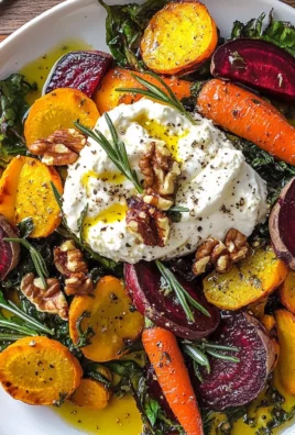 Roasted Beets and Carrots Salad with Burrata