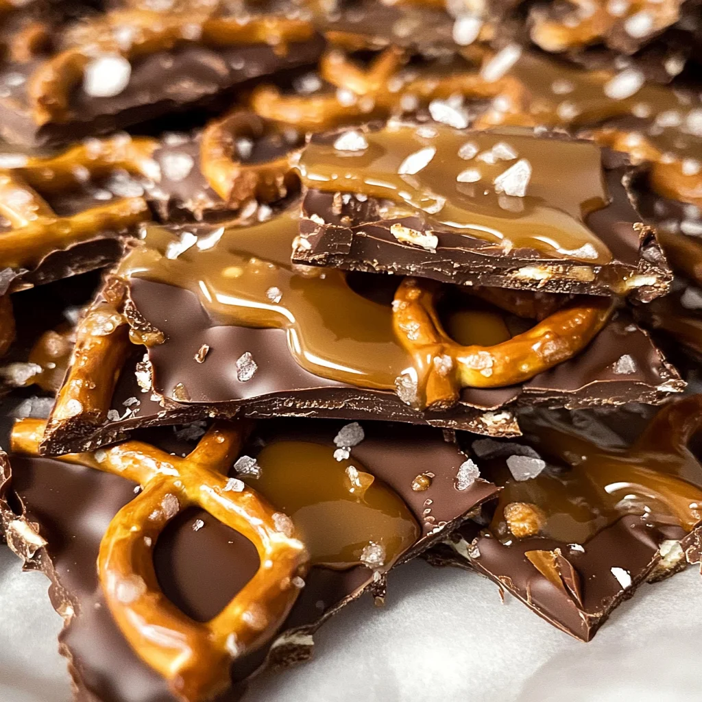 Salted Caramel Pretzel Bark