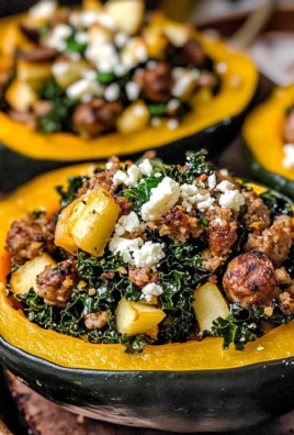 Sausage-Stuffed Acorn Squash