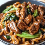 Simple Black Pepper Beef Udon