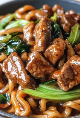 Simple Black Pepper Beef Udon