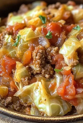 Slow Cooker Unstuffed Cabbage Rolls
