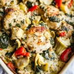 Spinach Artichoke Chicken Bake