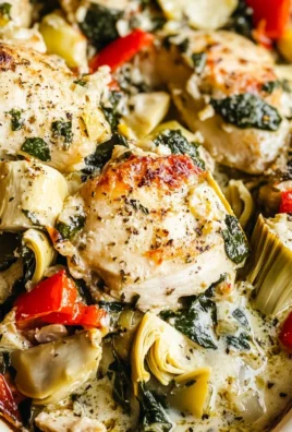 Spinach Artichoke Chicken Bake
