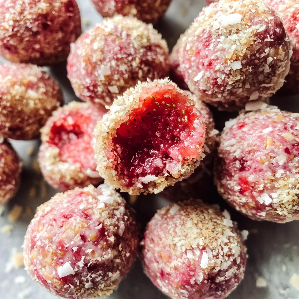 Strawberry Cheesecake Protein Balls