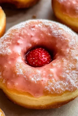 Strawberry Cheesecake Stuffed Donuts