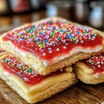 Strawberry Pop Tart Sugar Cookies