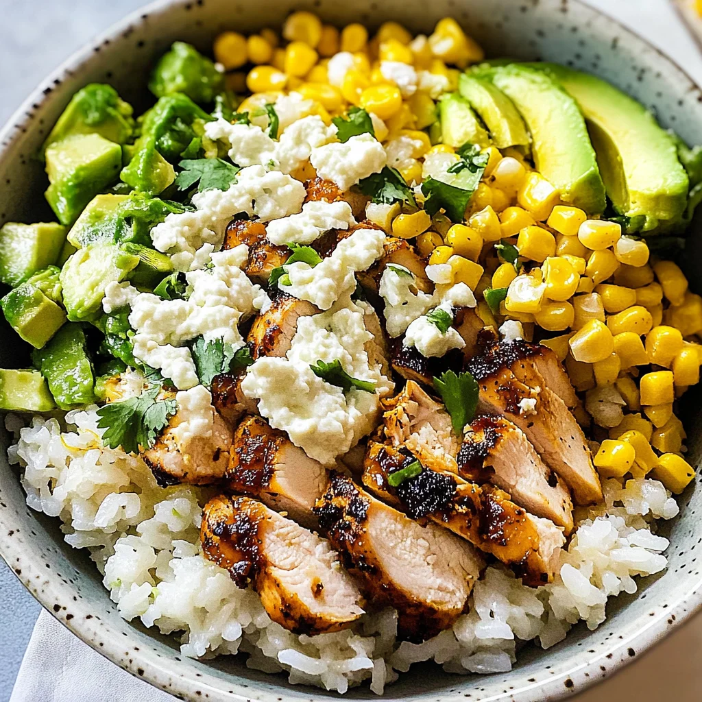 Street Corn Chicken Rice Bowl