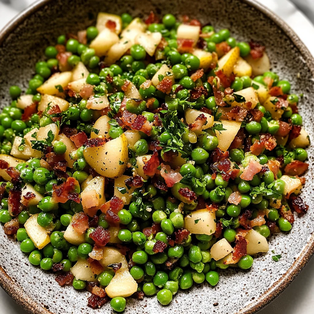 Thanksgiving Peas (with Pear and Pancetta)