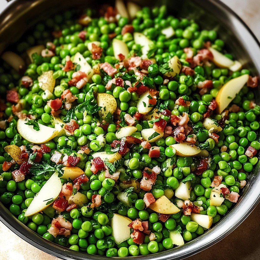 Thanksgiving Peas (with Pear and Pancetta)