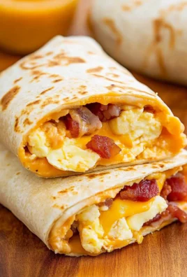 Turkey Bacon Egg and Cheese Breakfast Burritos
