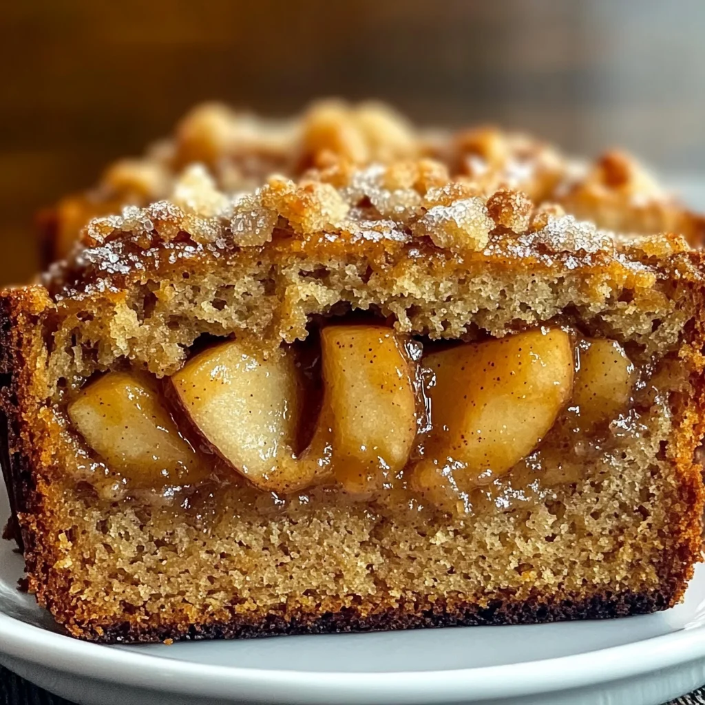 Warm Cinnamon-Spiced Apple Bread