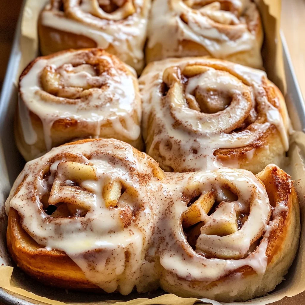 Apple Cinnamon Rolls with Apple Pie Filling