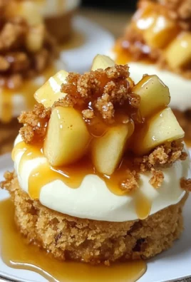 Apple Crisp Mini Cheesecakes