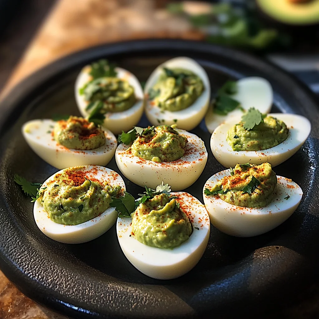 Avocado Deviled Eggs