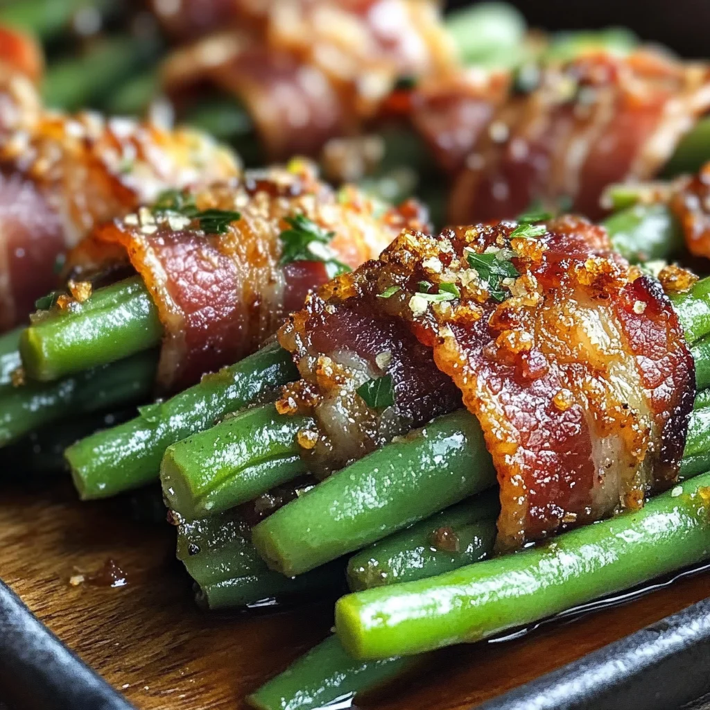 Bacon-Wrapped Green Bean Bundles recipe