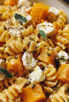 Baked Feta and Butternut Squash Pasta with Sage and Garlic