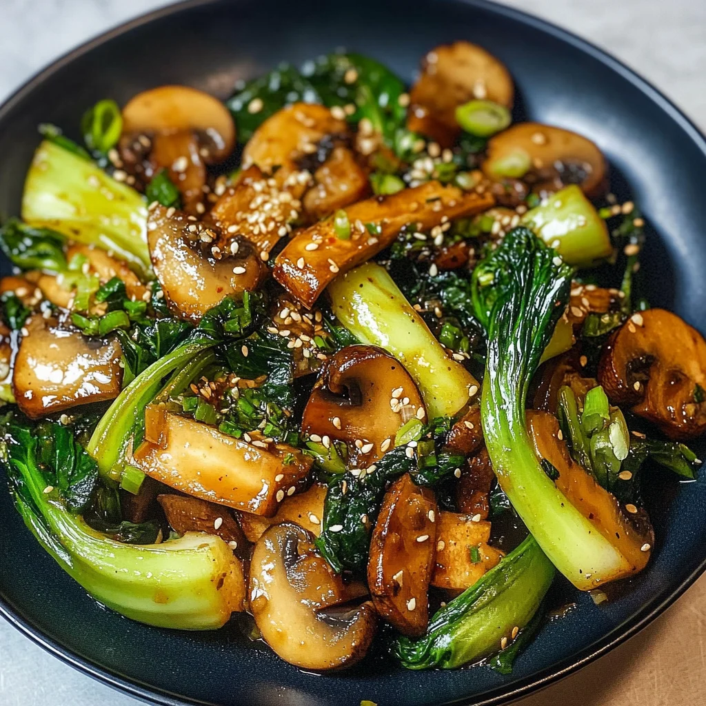 Bok Choy and Mushroom Stir Fry